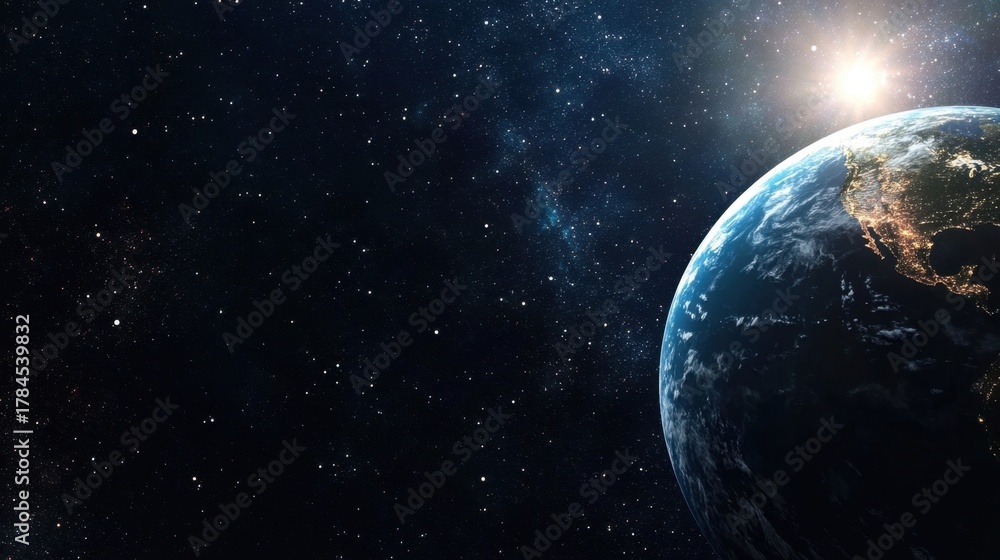 Obraz premium Earthrise A View from Space.