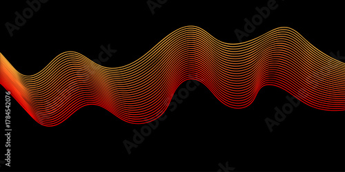 Abstract fractal flame pattern features a vibrant red and blue color wave illustration with light texture lines, perfect for a modern business backdrop design concept