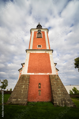 Canvas Print Church tower of Saint Mary Magdalene in Bozanov