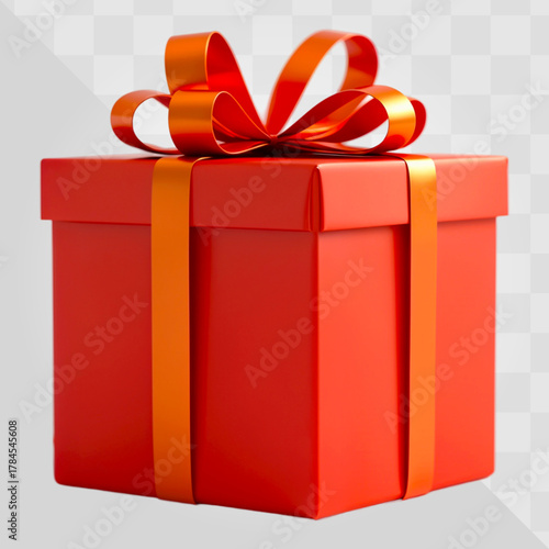 gift box with red ribbon