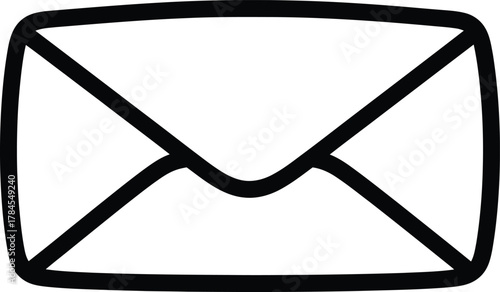 Envelope icon vector illustration email symbol message mail outline art eps silhouette