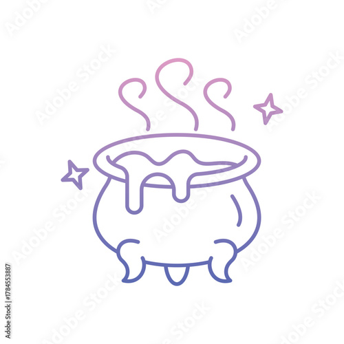 Cauldron icon clean and modern vector illustration