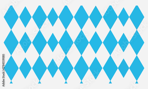 Geometric Diamond Pattern Background in Light Blue and White