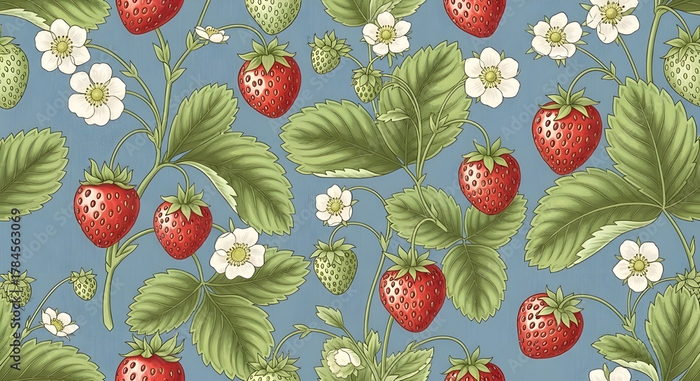 seamless pattern with easter eggs and flowers