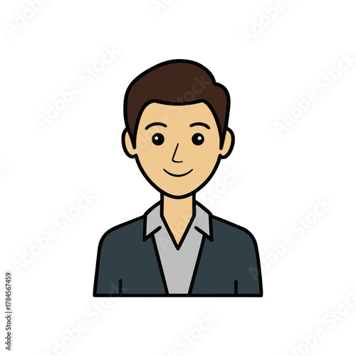 Vector avatar of young entrepreneur
