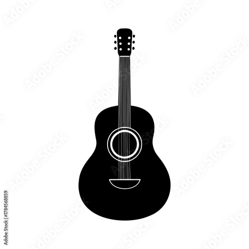 acoustic guitar isolated