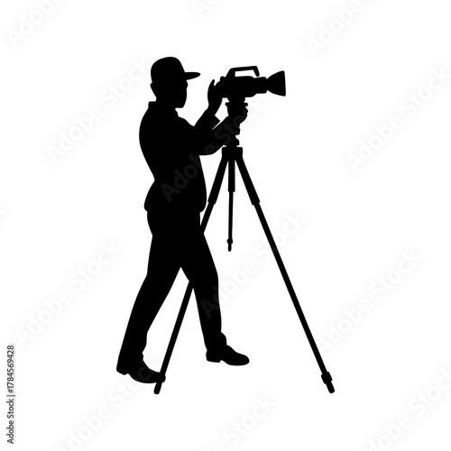silhouette of a photographer