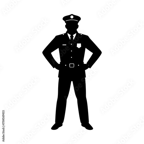 police officer silhouette