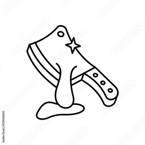 Cleaver icon clean and modern vector illustration