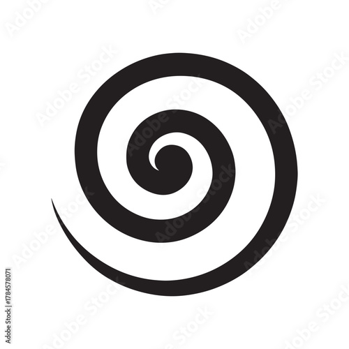 Spiral Swirl Silhouette Icon