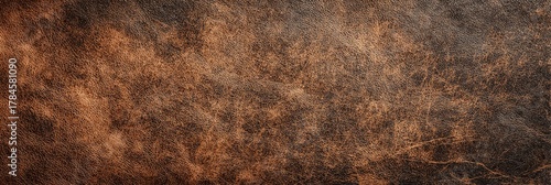 Abstract textured surface of a mottled, brownish-orange material