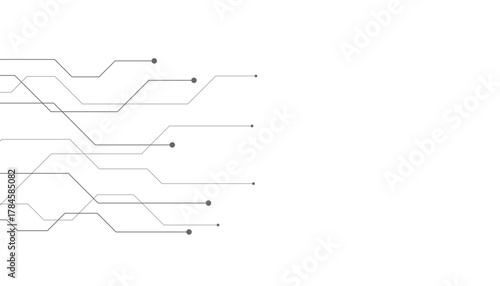 Abstract futuristic circuit board Illustration, Circuit board with various technology elements. Circuit board pattern for technology background. Vector illustration