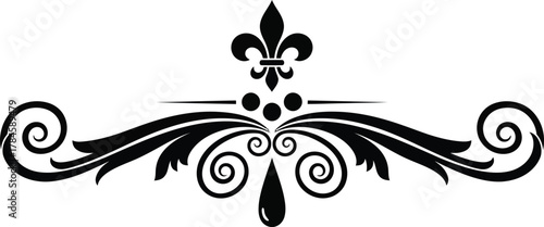 Download vector flourish decorative design element ornament divider art eps silhouette