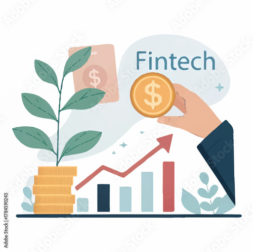 Financial investment concept vector