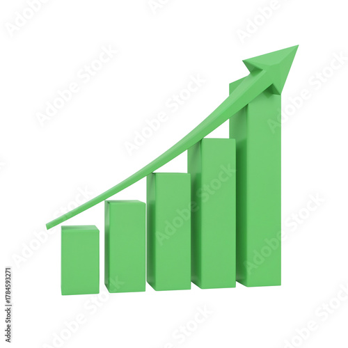 Illustrative financial growth with ascending green bar graph on dark backdrop Free Download Illustrative financial growth with ascending green bar graph on dark backdrop - GFXLoad