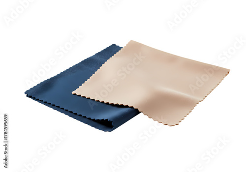 Two cleaning cloths for screens and lenses