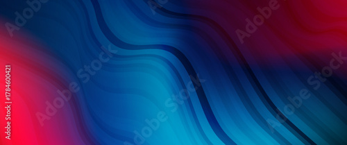 Light Blue, Red vector blurred shine abstract template. Colorful illustration in abstract style with gradient. New style for your business design.