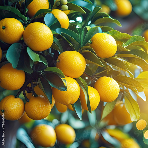 The orange and lemon fruits are key ingredients in organic diets for vitamin boosts.