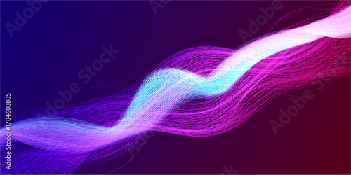 Illustration vector graphics of abstract lights with a background dynamic beam Perfect for wallpaper, illustration. modern