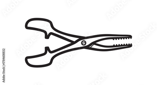 Web30. ear cleaning forceps outline icon vector
