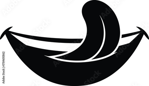 Black and white tongue out mouth illustration vector graphic design eps silhouette