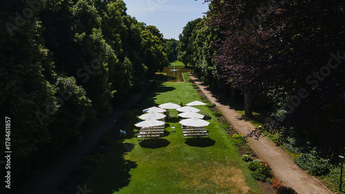 Park and Pavilion at Schloss Teutschenthal, Germany