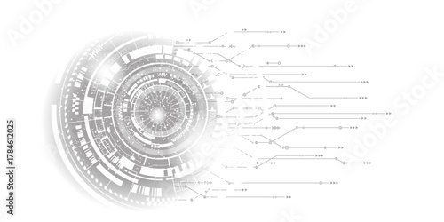 Geometric abstract background with connected line and dots. Structure molecule and communication. Scientific concept for your design. Medical, technology, science background. Vector illustration