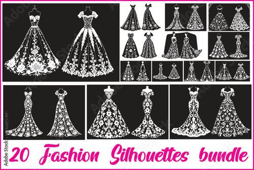 Wedding Dress Vector Pack