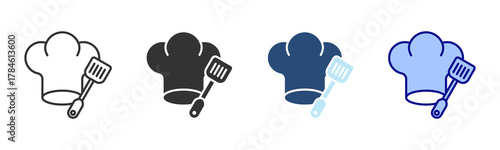 Chef Icon Set. Designed In Multi Style