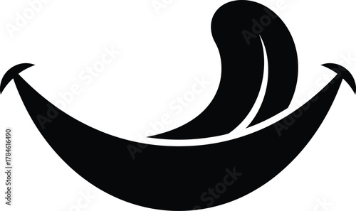 Illustration of a mouth with tongue licking lips vector graphic design eps silhouette