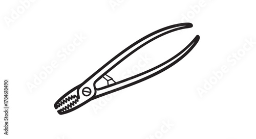 Web30. ear cleaning forceps outline icon vector
