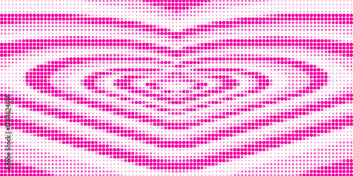 Heart dot background. Hearts comic. Halftone fade border. Pop art halfton. Screentone fading pattern. Cartoon love patern. Faded groovy texture. Fades hearth bg. Effect gradient. Vector illustration