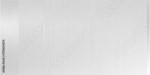 Narrow black-white vertical lines. Symmetric geometric ornament. Striped seamless pattern, abstract wallpaper. Digital paper for textile print, page fill. Vector