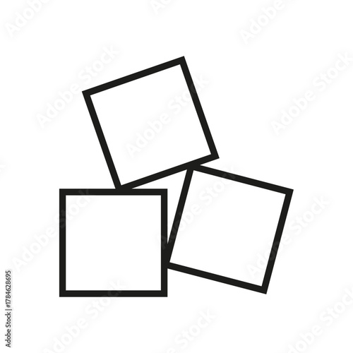 Rendering, 3d render, 3d object, 3d rotation, 3d modelling, geometric, dimension outline icon. 3d cube line icon. Cube Reload Line Icon. 3D Object, Module Bundler Icon.