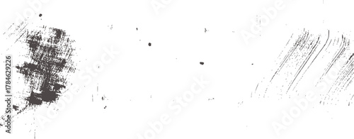 Textured black and white grunge overlay vector