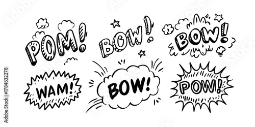 Comic Book Sound Effect Burst explosion