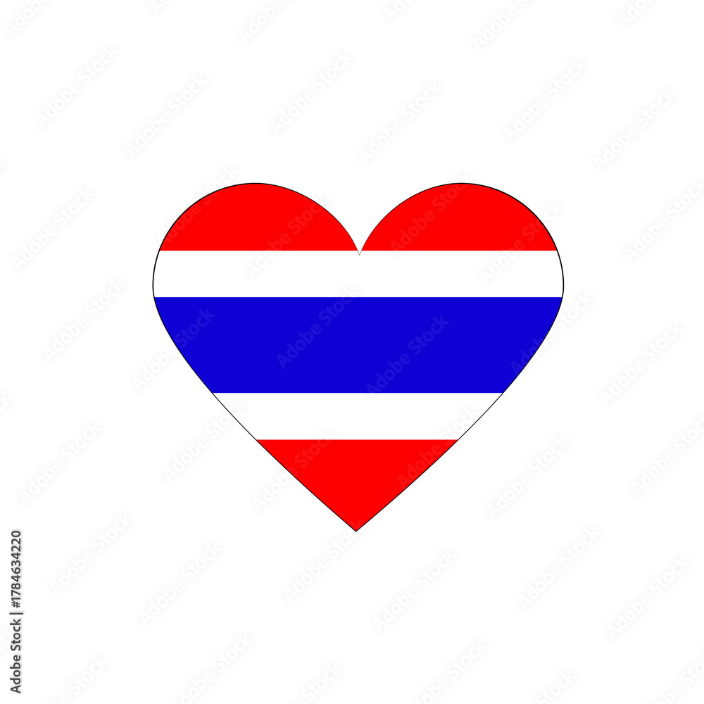 Naklejka premium Thailand flag