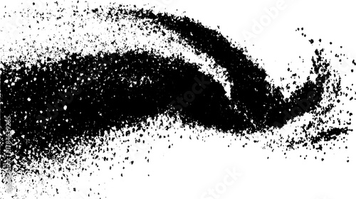 Antique engraving print with silhouette in retro style. This hand-drawn vector illustration showcases detailed outline drawings and stipple textures.