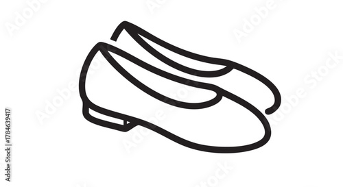 shoes 10. ballet flats outline icon vector
icon vector