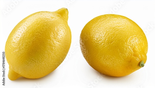 Lemon Whole Isolated On White Background Full Depth Of Field