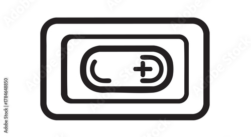 Burn gel packets outline icon vector
