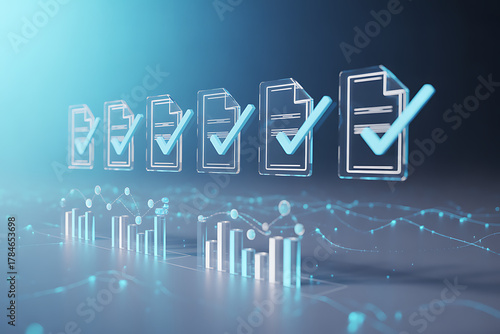 Achieve business success with verified data and clear analytics showcasing progress and approval for professional growth