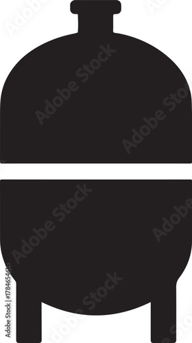 UV purification lamp line editable icon. Clean water and air sterilization vector design.