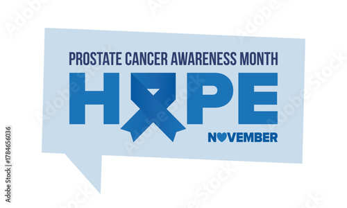 Prostate Cancer Awareness Month in September. Movember in November. Men's Health. Medical health care and awareness design. oster, card, banner and background. Vector illustration
