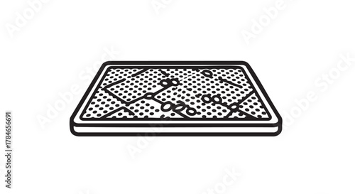 3. bar mat outline icon vector

