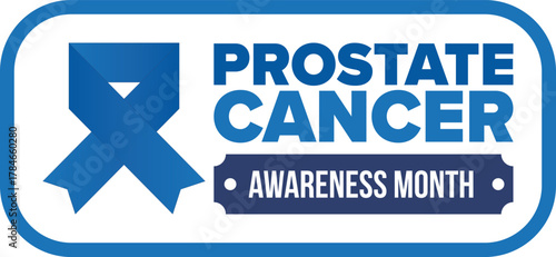 Prostate Cancer Awareness Month in September. Movember in November. Men's Health. Medical health care and awareness design. oster, card, banner and background. Vector illustration