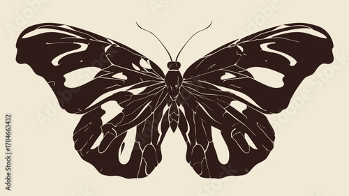 AI Image Butterfly artwork displaying symmetry and naturalistic elements created with a