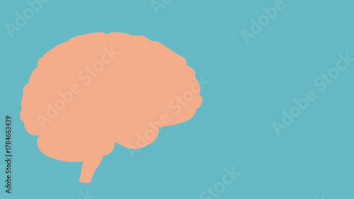 AI Image of a conceptual representation of the human brain in pastel colors against a light blue