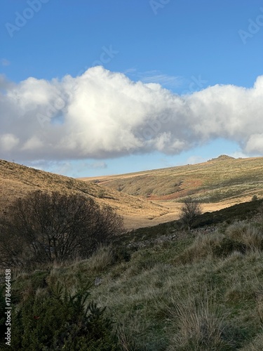 mountain landscape with clouds