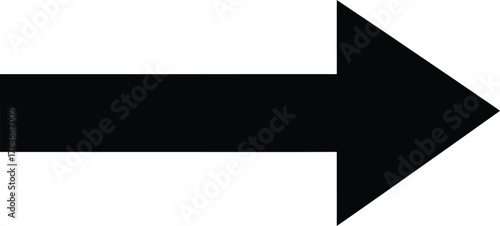 Arrow right direction sign black and white vector illustration graphic eps silhouette